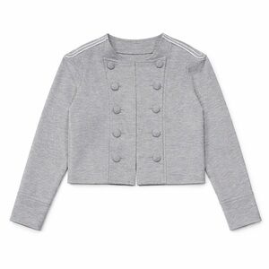 ANA A New Approach Gray Military Style Cropped Jacket XL